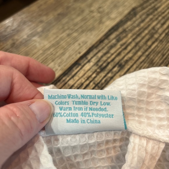 🛀NWOT - TURQUAZ ROBE -  LIGHTWEIGHT WAFFLE KIMONO BATHROBE🛀 - Picture 6 of 7